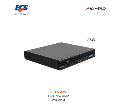 MINIPC BAREBONE (มินิพีซี) ECS LIVA One H610 (VGA/35W) 